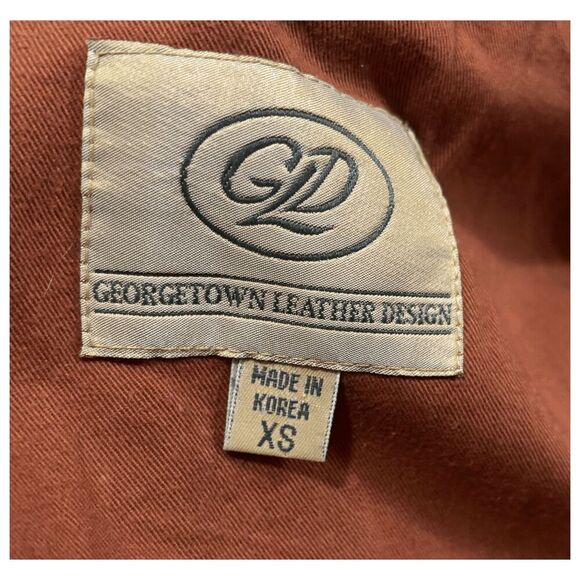 Woman's Vintage Georgetown Leather Jacket XS - Picture 6 of 6